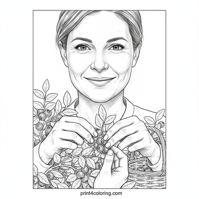 Sweet Summer Harvest Hands - free printable coloring page