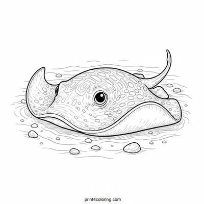 Gentle Stingray's Sandy Nap