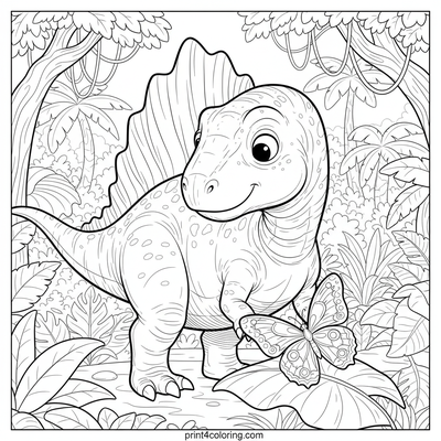 Spinosaurus coloring pages preview