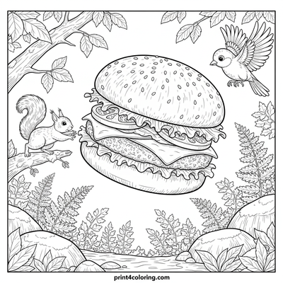 Food coloring page preview