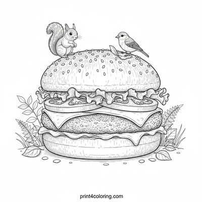 The Colossal Woodland Feast Burger