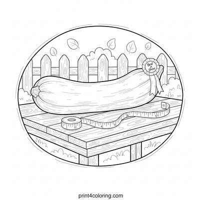 Zucchini coloring pages preview
