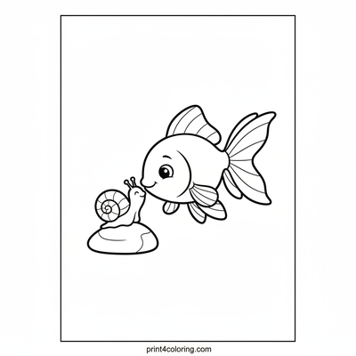 Goldfish and Snail's Underwater Hello