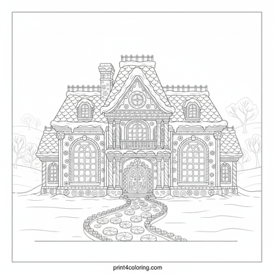 The Grand Gingerbread Mansion Blueprint