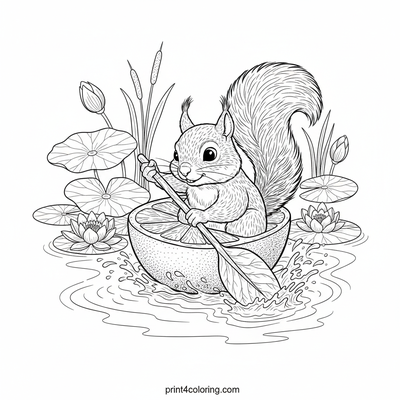Squirrel's Grapefruit Boat Adventure