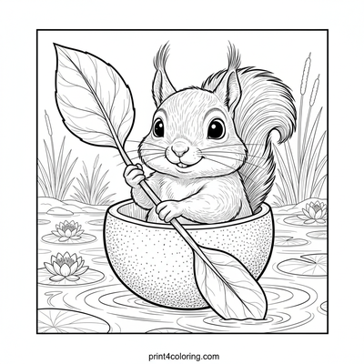 The Great Grapefruit Pond Voyage - free printable coloring page