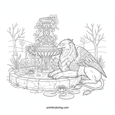 Griffin's Ancient Fountain Rest