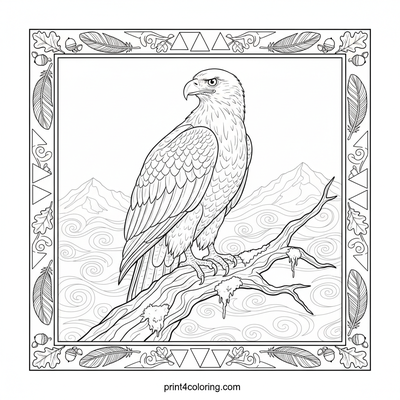Eagle coloring pages preview