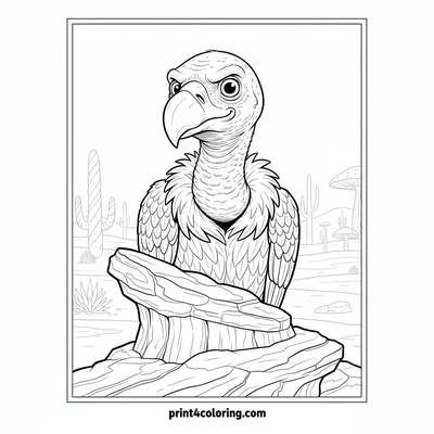 Wise Guardian of the Glowing Peaks - free printable coloring page