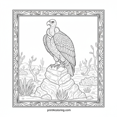 Vultures coloring pages preview