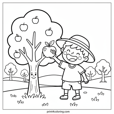 Smiling Apple Picking Adventure