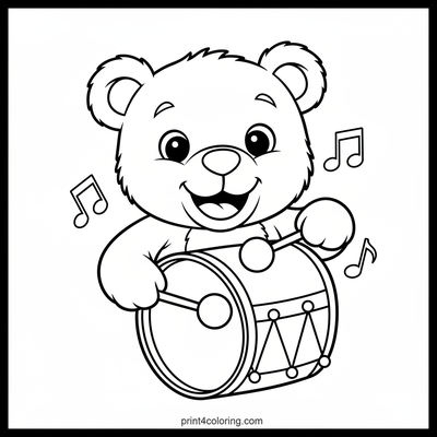 Teddy Bear's Happy Drum Beat