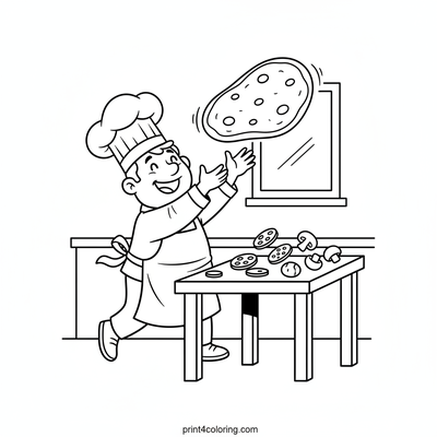 Happy Chef's Pizza Toss!