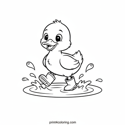 Puddle Playtime Duckling
