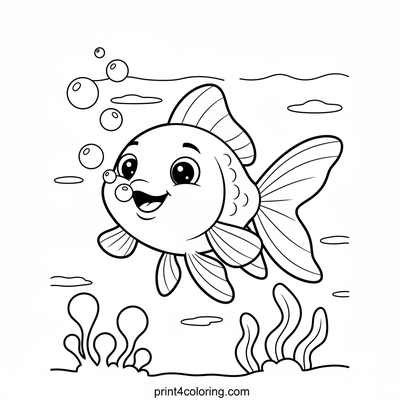 Smiling Goldfish Bubble Party