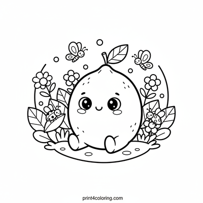 Happy Lime's Cozy Garden Gathering - free printable coloring page
