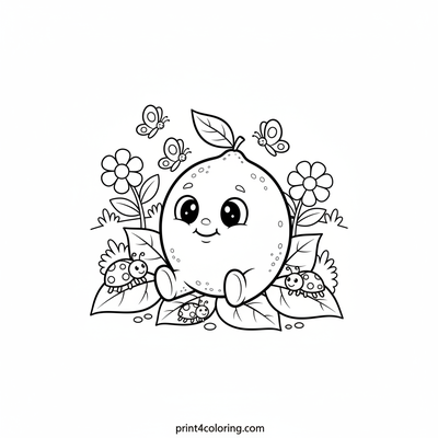 Happy Lime's Garden Gathering - free printable coloring page