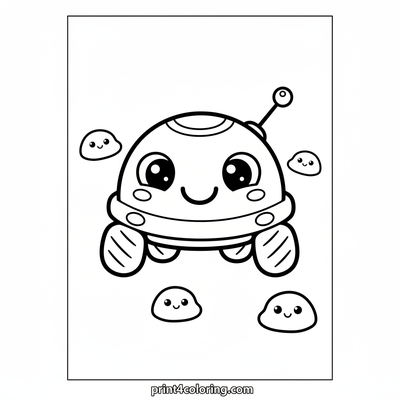 Happy Little Lunar Rover's Cosmic Smile - free printable coloring page