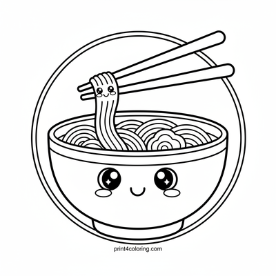 Happy Noodle Bowl Friends Feast