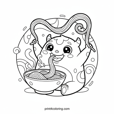 The Cozy Noodle Slurp Monster