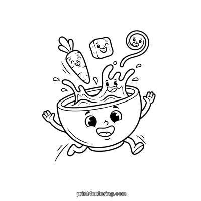 Cheerful Soup Bowl Pals Adventure!