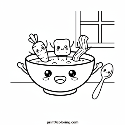 Happy Soup Bowl Friends