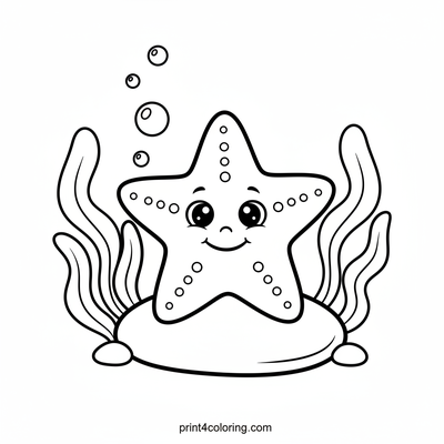 Happy Starfish's Ocean Smile