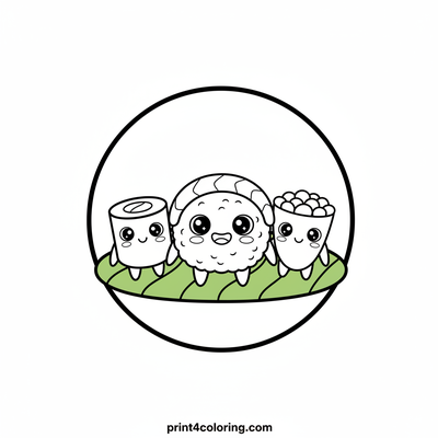 Happy Sushi Friends Gathering