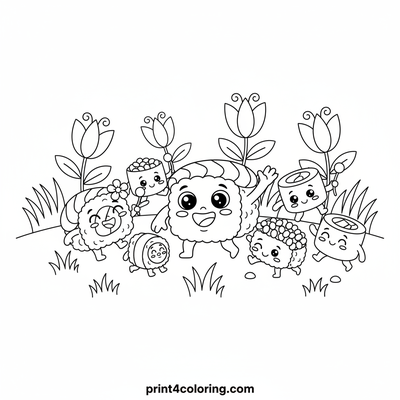 Sushi Friends Garden Adventure