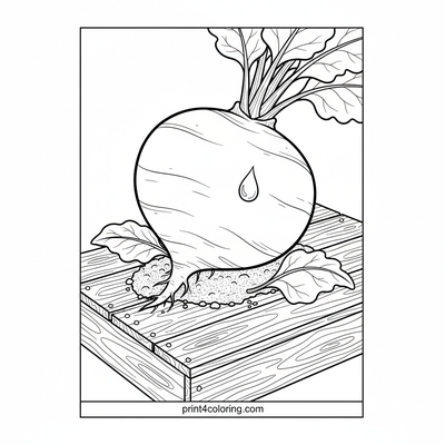 Ruby Root Harvest - free printable coloring page