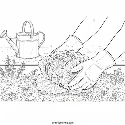 Bountiful Harvest: Lettuce from the Garden