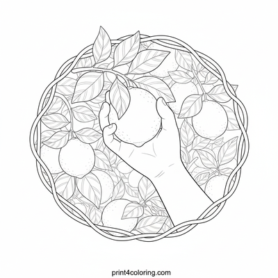Little Harvester's Zesty Lime Pick - free printable coloring page