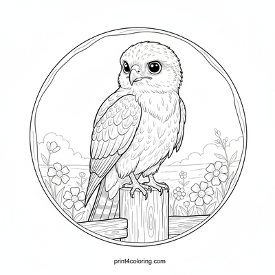 Regal Hawk's Meadow Watch - free printable coloring page