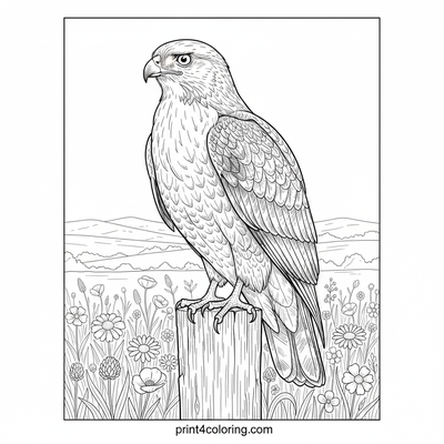 Regal Hawk's Meadow Watch - free printable coloring page