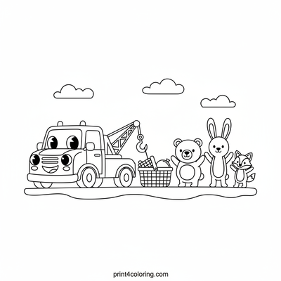 The Friendly Tow Truck's Picnic Rescue
