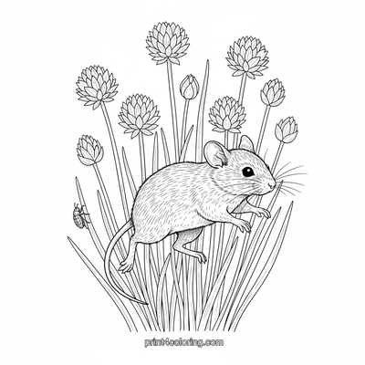 Chive Patch Hideaway: A Curious Mouse Adventure