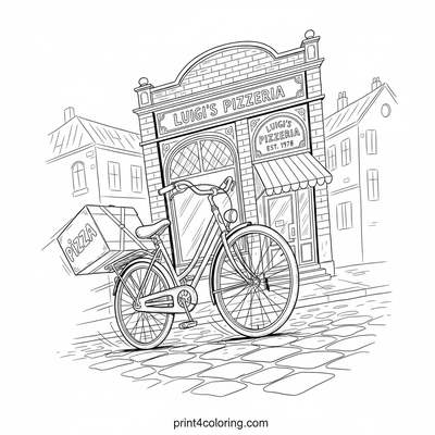 Old World Pizza Delivery Scene