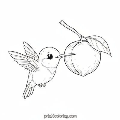 Hummingbird's Sweet Peach Delight