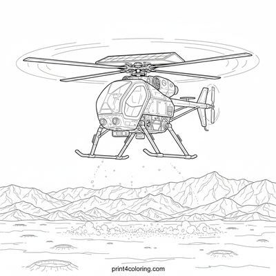 Martian Marvel: Ingenuity's First Flight - free printable coloring page