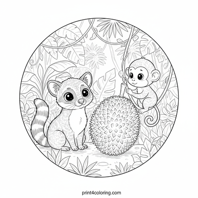 Jungle Friends' Durian Discovery