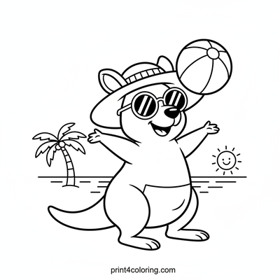 Kangaroo's Silly Beach Ball Bash
