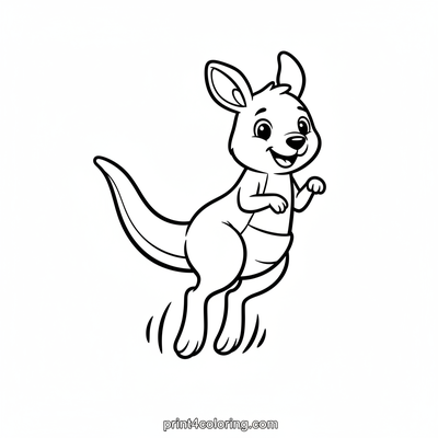 Kangaroo's Joyful Leap