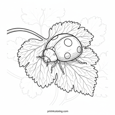 Ladybug's Grand Cilantro Exploration - free printable coloring page