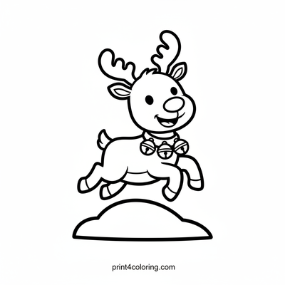 Happy Reindeer's Big Jump