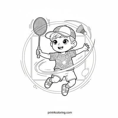 Champion's Sky-High Smash - free printable coloring page