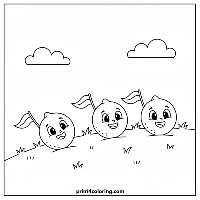 Happy Lemon Hill Race! - free printable coloring page