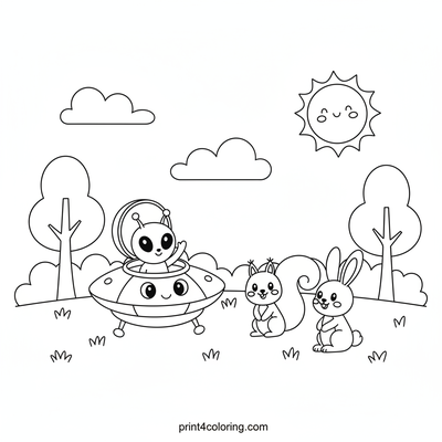 Friendly Alien's Park Adventure