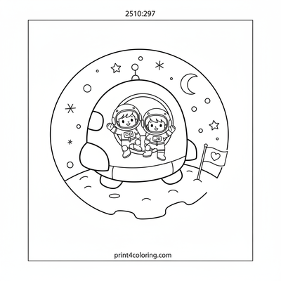 Happy Little Astronauts Moon Adventure