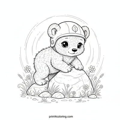 Little Bear's Big Adventure: First Climb! - free printable coloring page