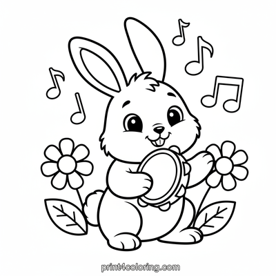 Little Bunny's Happy Tambourine Jam
